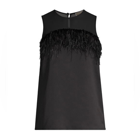 ‼️$5 SALE‼️ MICHAEL KORS Ostrich Feather Top - Picture 10 of 10